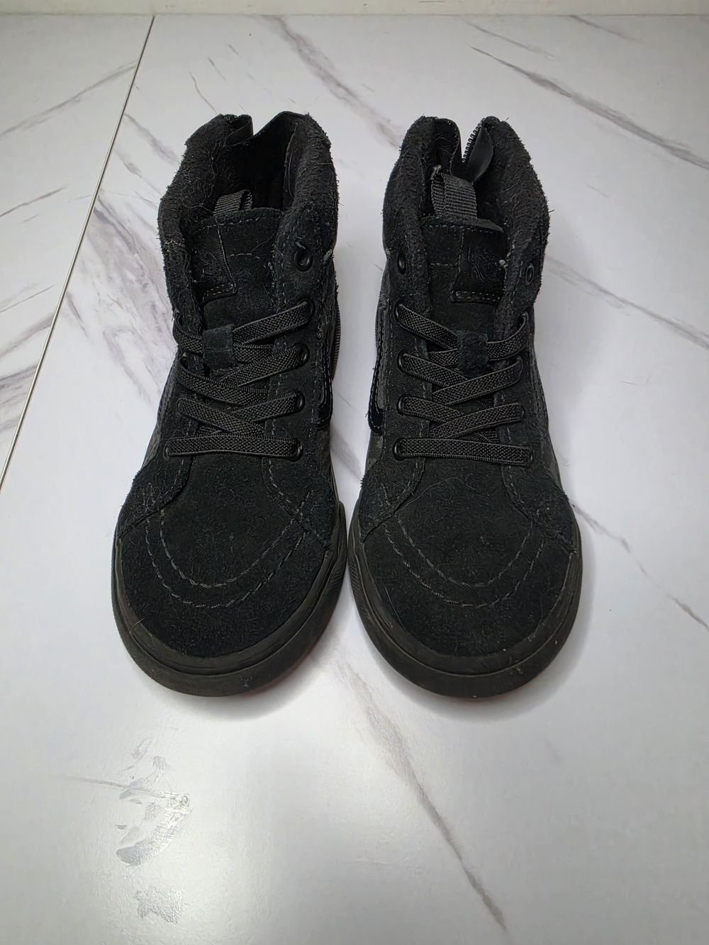 🚫SOLD🚫Vans Toddler Black High-Top Dneakers W/zipper Size 10C - Picture 2 of 4